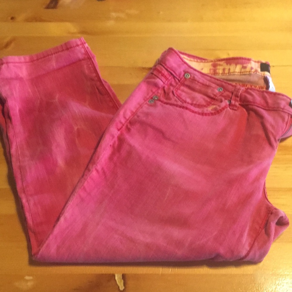 Freestyle Women's Hand Dyed Denim Capris Size 13